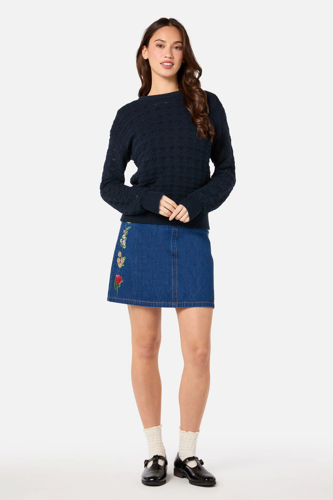 Bea Lacey Knit Jumper - Image 6