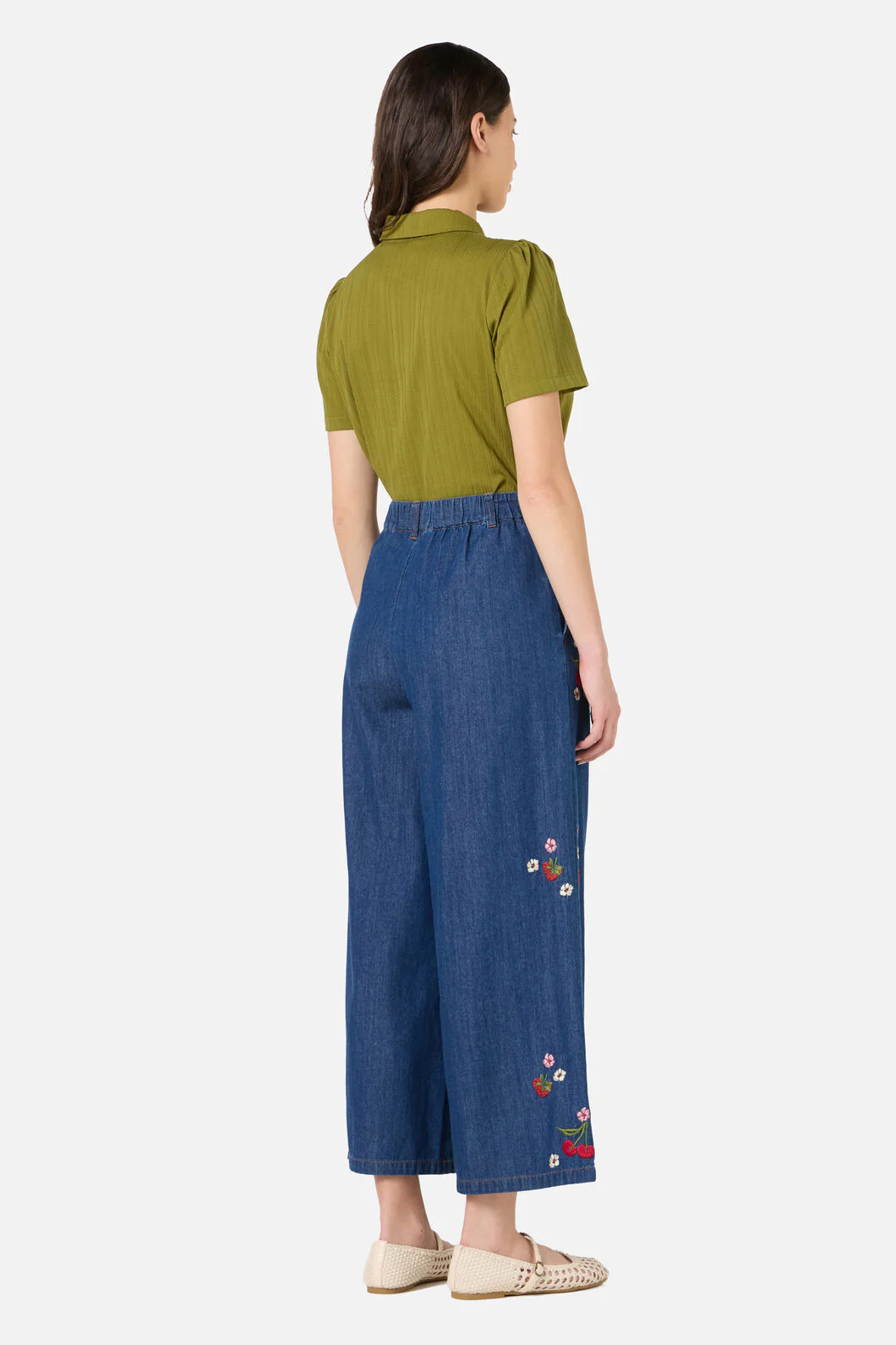 Berry Bloom Emb Culotte - Image 4