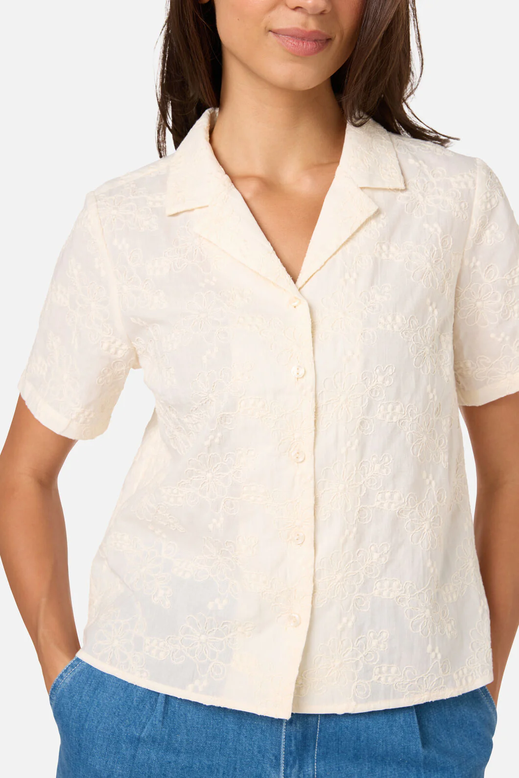 Bianca Broderie Floral Shirt - Image 5