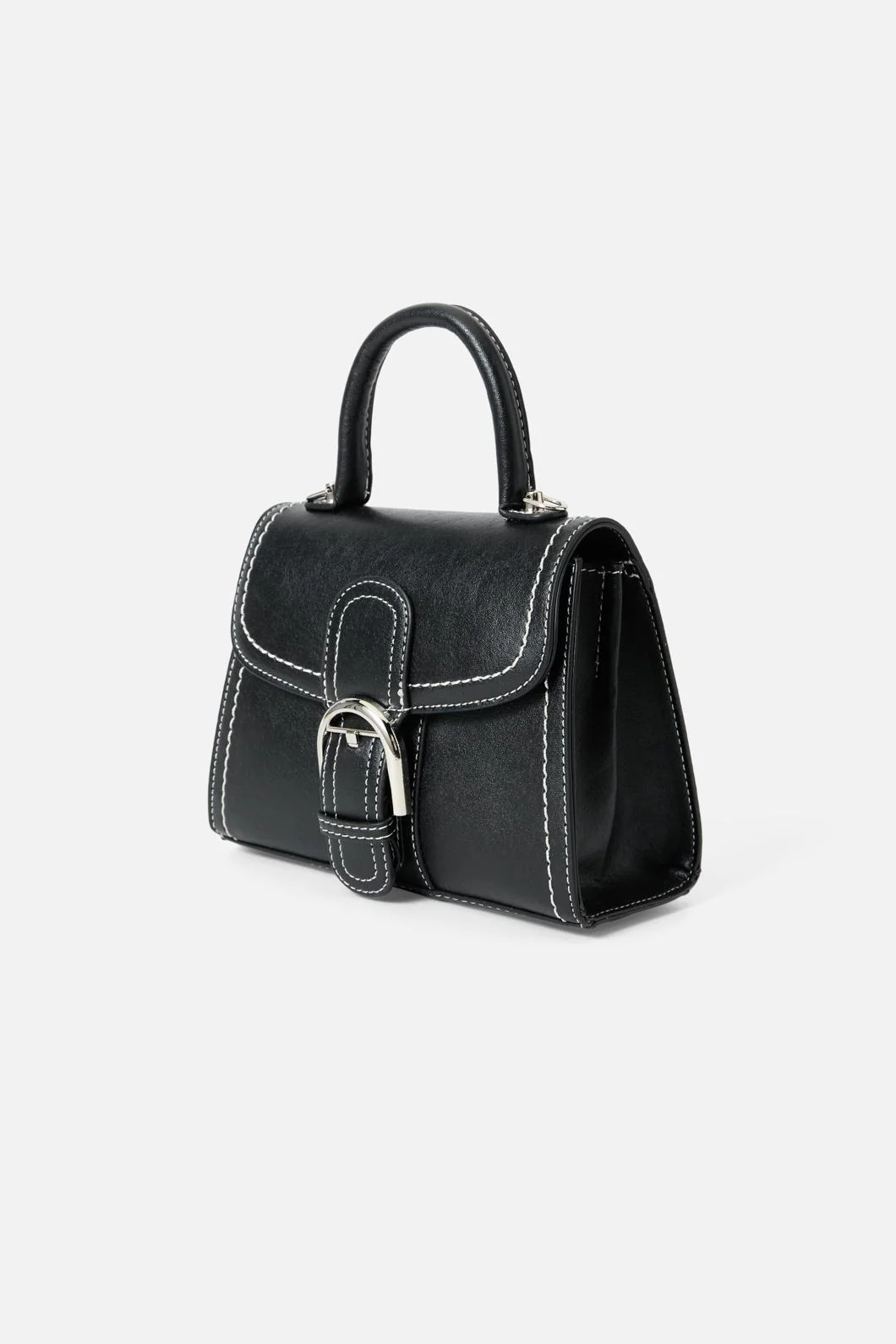 Black Buckle Handbag - Image 3