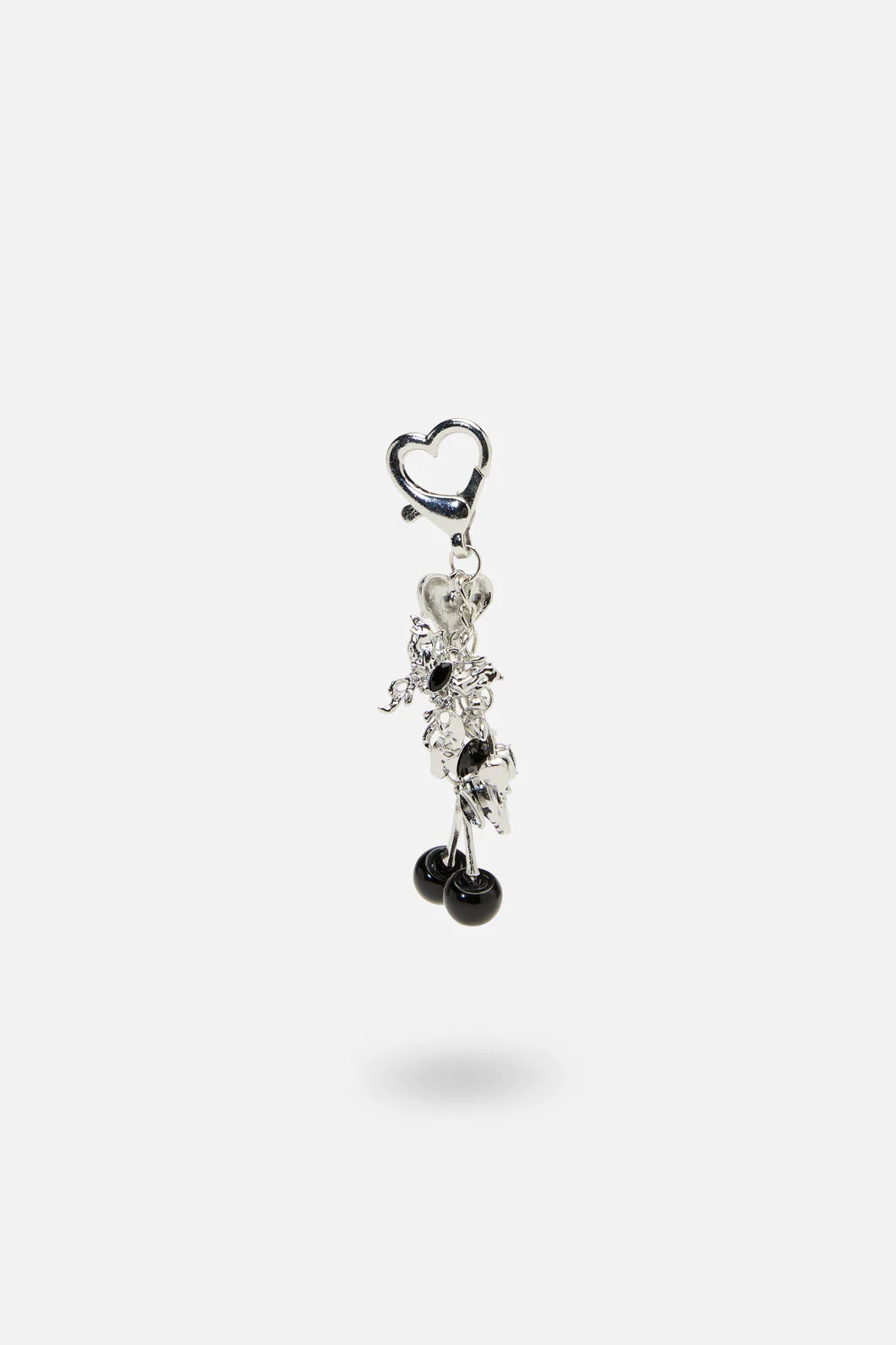 Black Heart Bag Charm - Image 2