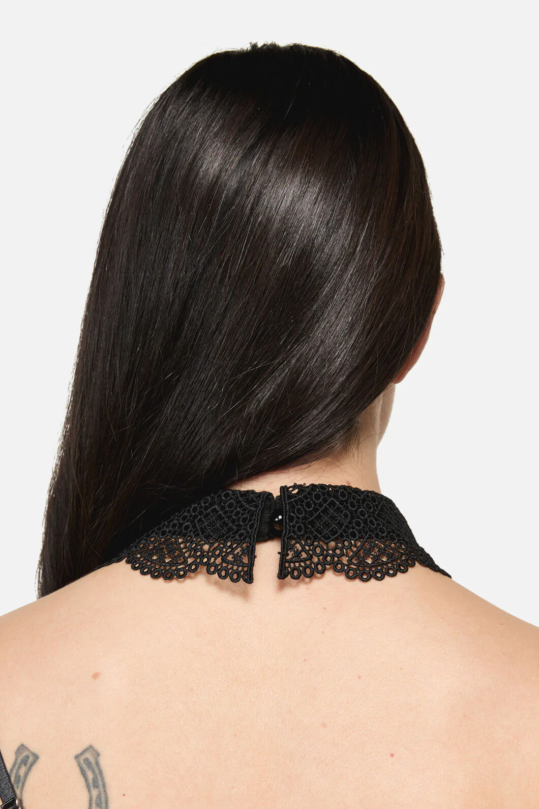 Black Lace Bow Collar - Image 3