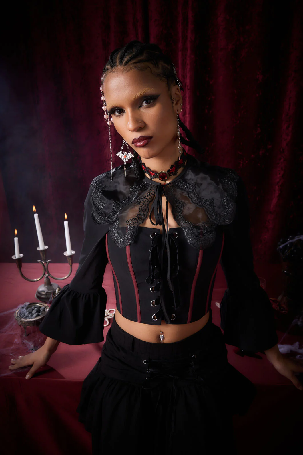 Black Lace Collar - Image 2