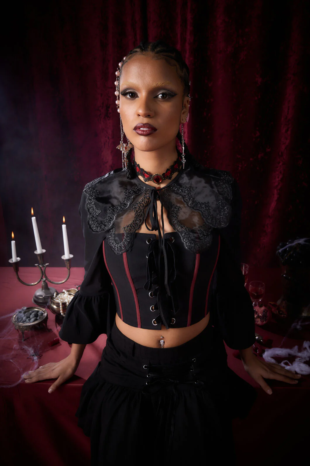 Black Lace Collar - Image 3