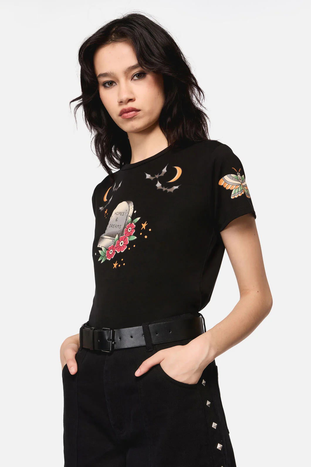 Black Pyramid Stud Belt - Image 2
