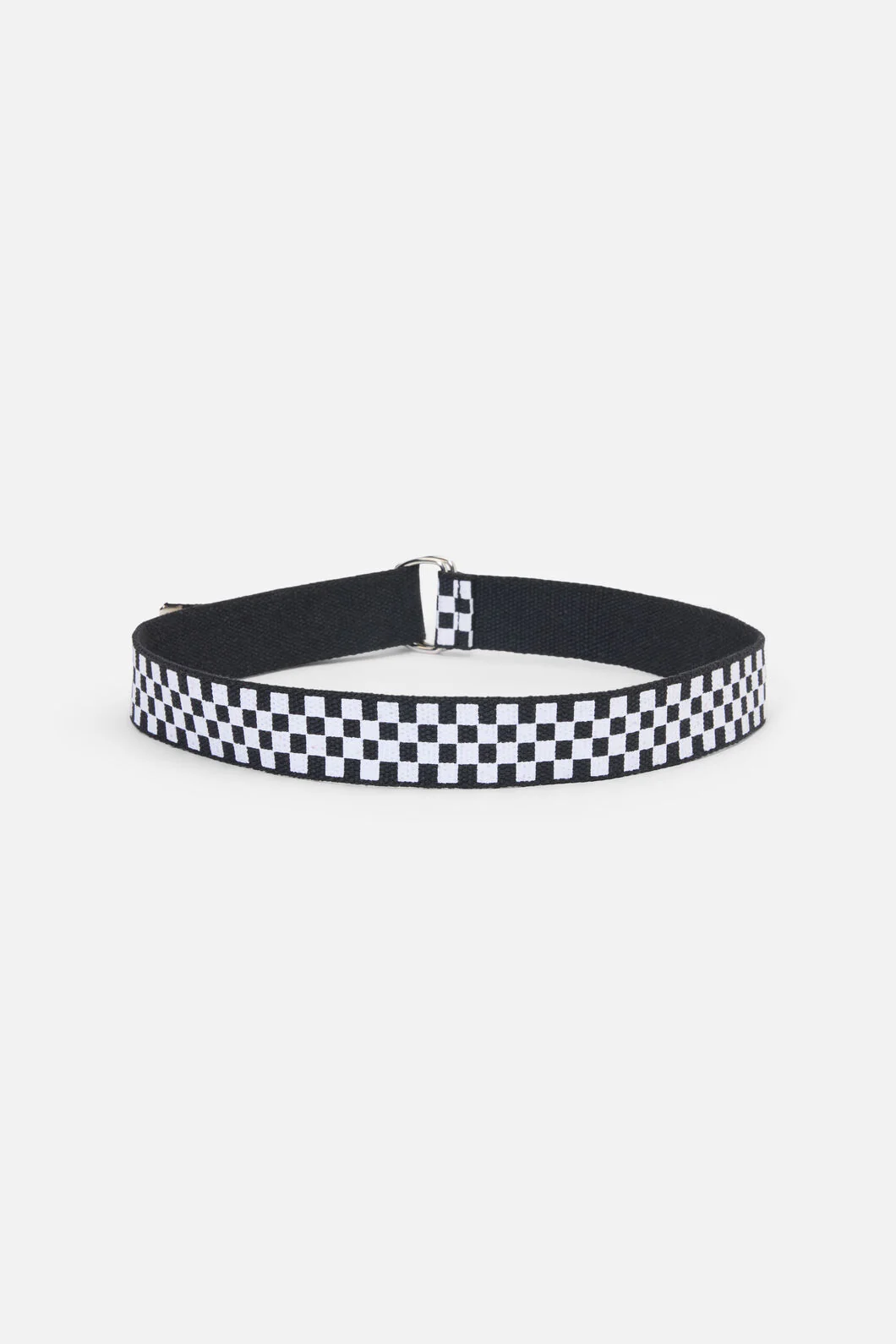 Black Racing Squares Canvas Belt - Image 4