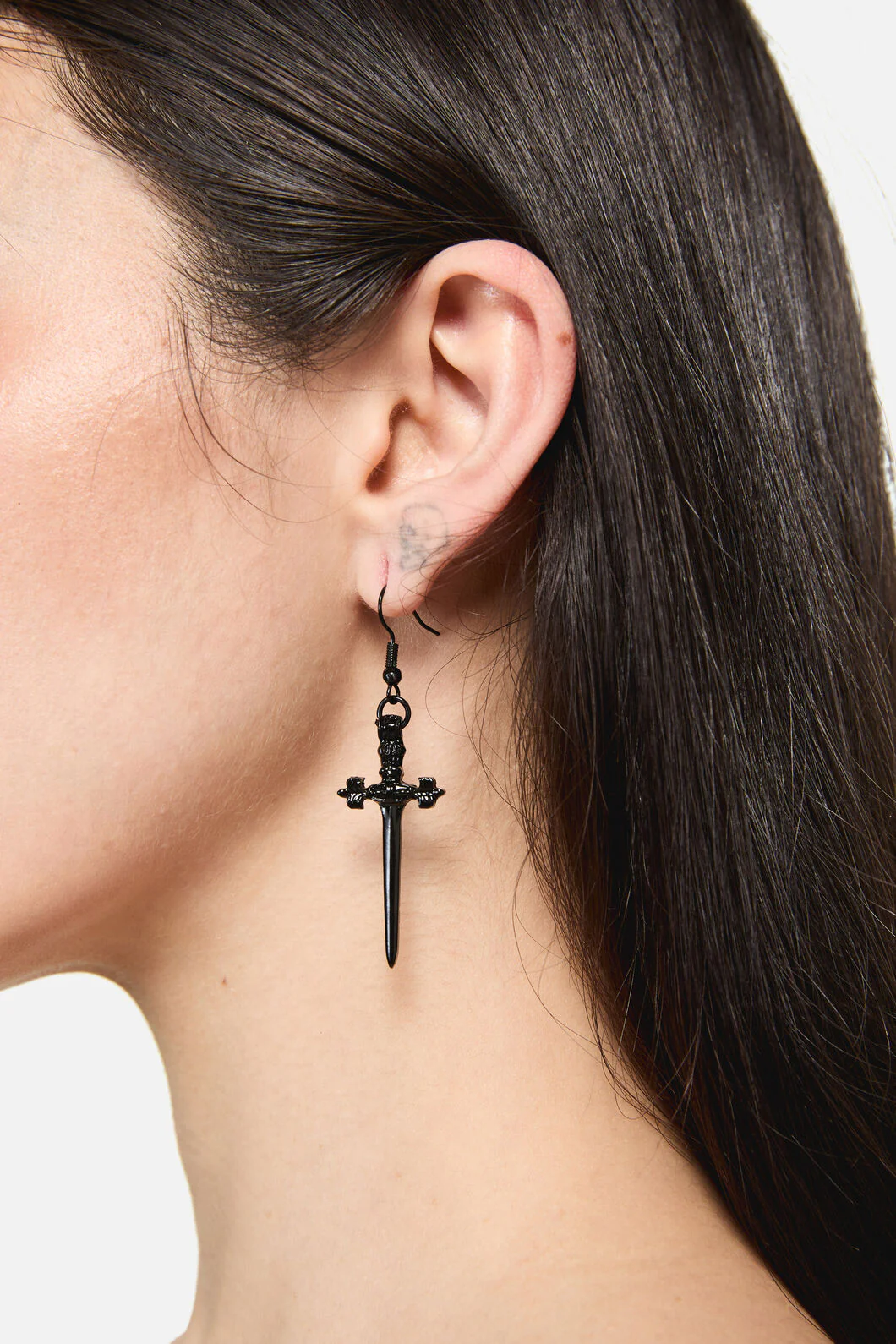 Black Sword Earrings - Image 2
