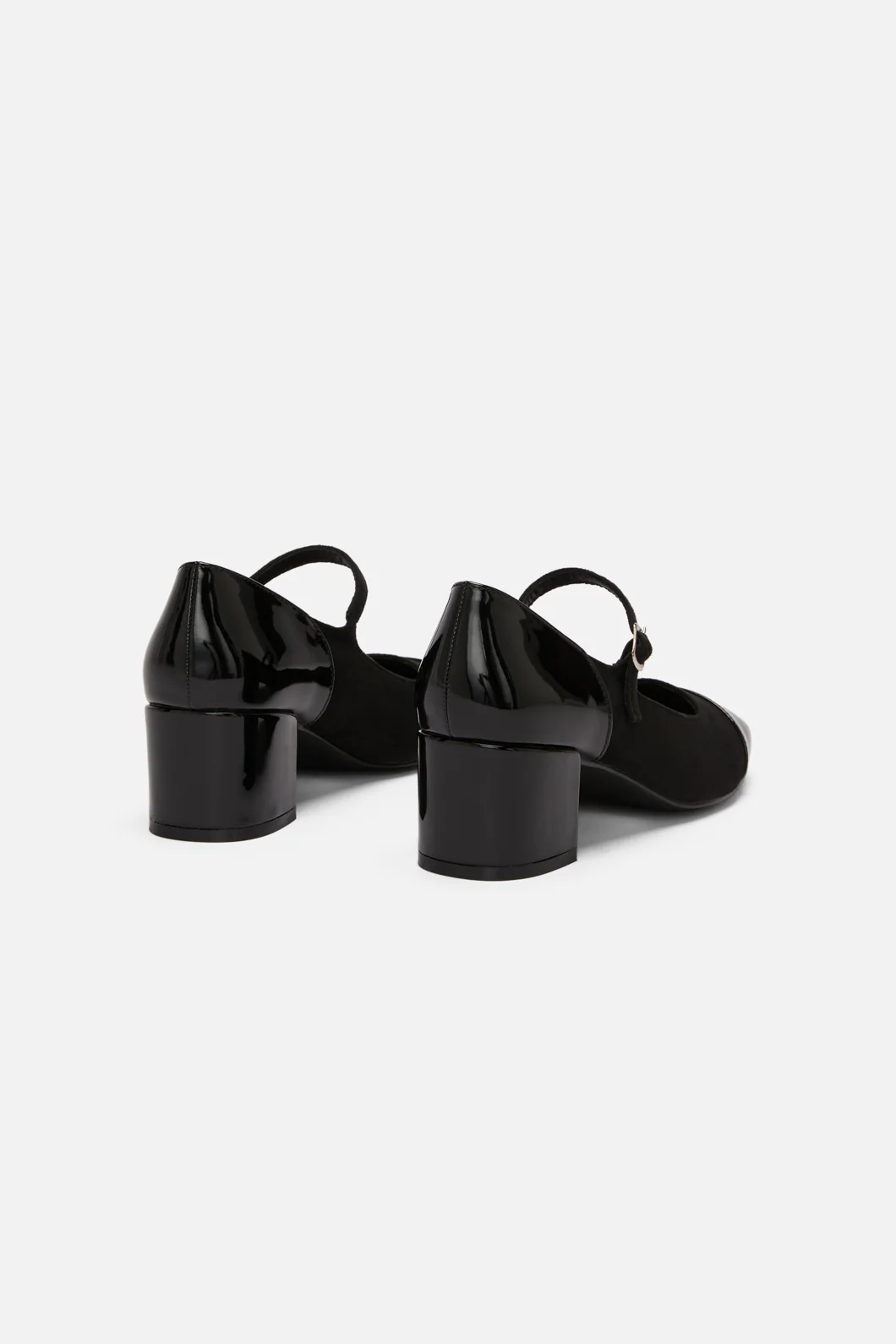 Black Two Fabric Mary Jane - Image 2
