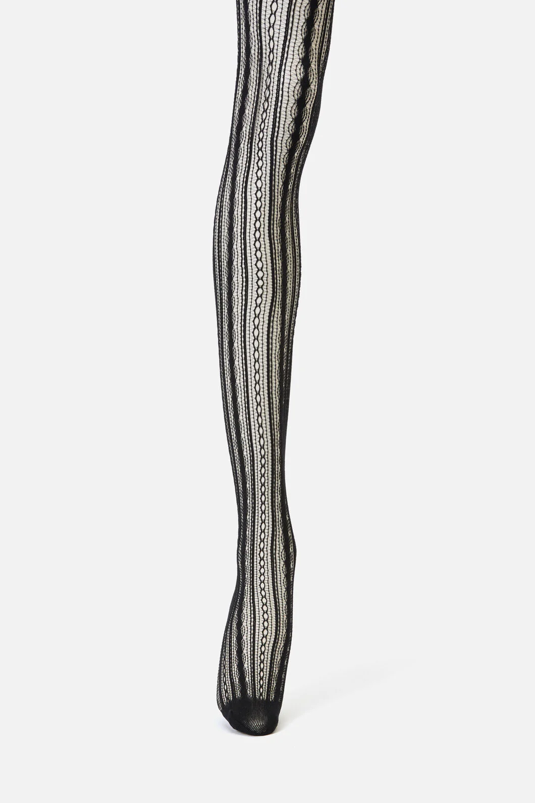 Black Vertical Fishnet Tights