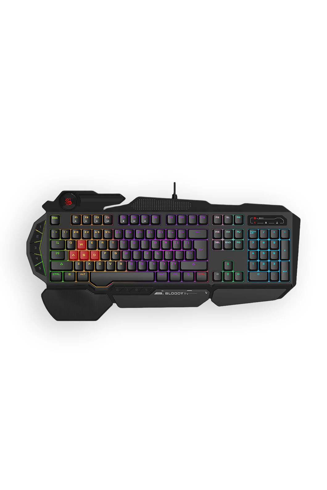 Bloody B310N Black USB Wired Full-Size Neon Backlit Gaming Keyboard