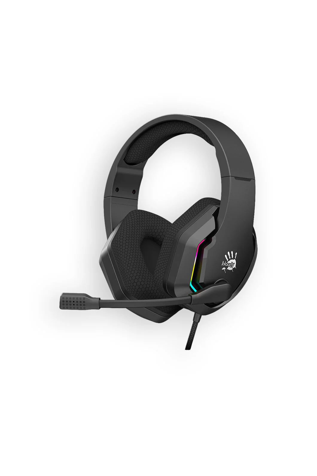 Bloody G260P Neon Black 3.5mm Wired Over-Ear Stereo LED Gaming Headphones