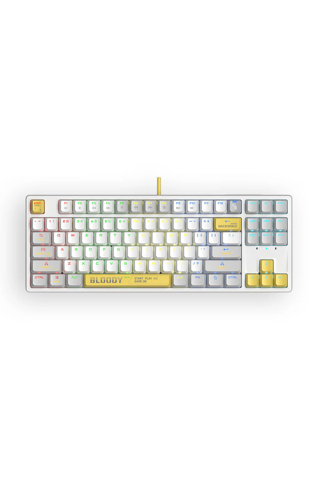 Bloody S87 Energy White TKL BLMS Mechanical Keyboard