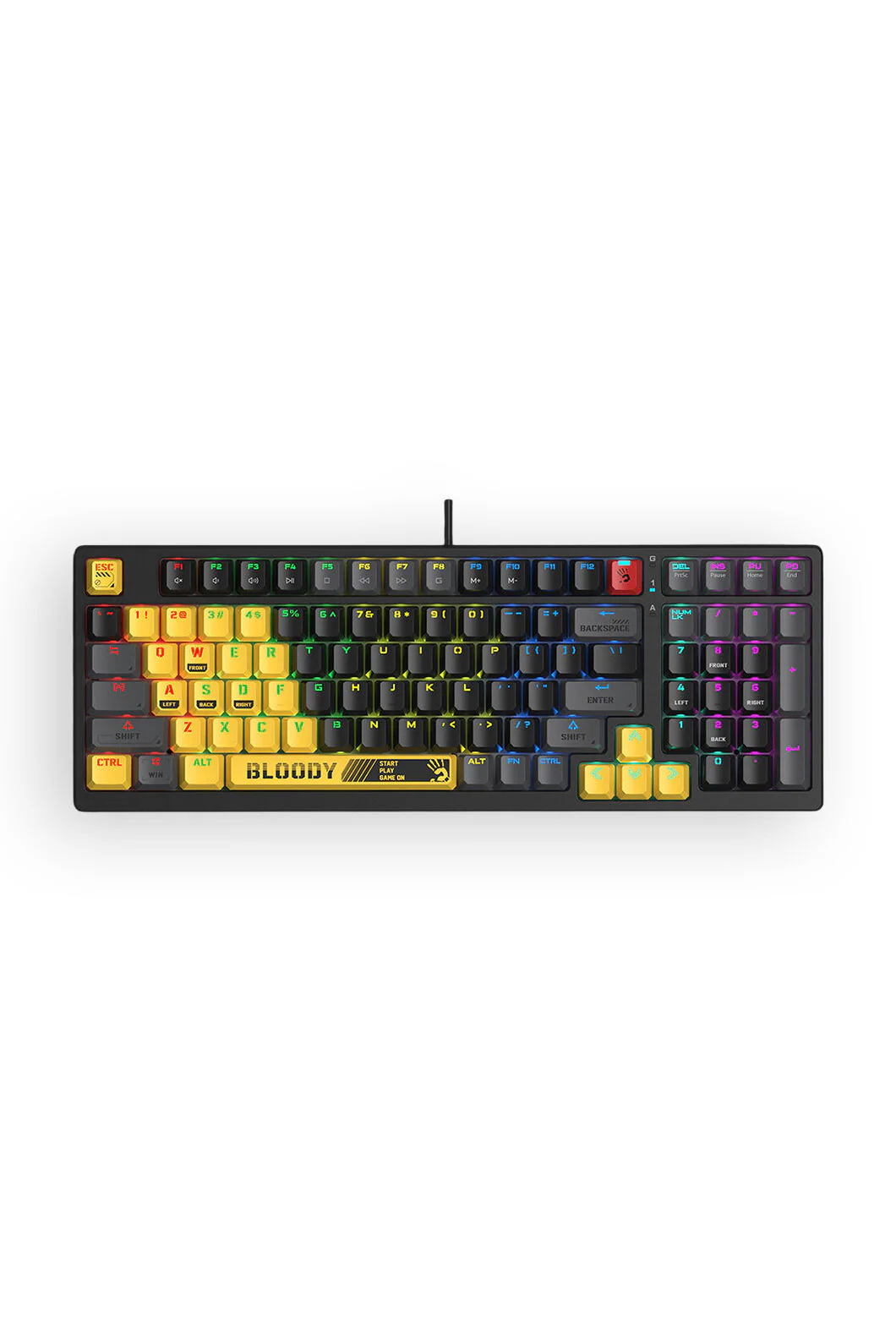 Bloody S98 BLMS Sports Lime 80% Hot-Swappable Quiet Typing Gaming Keyboard