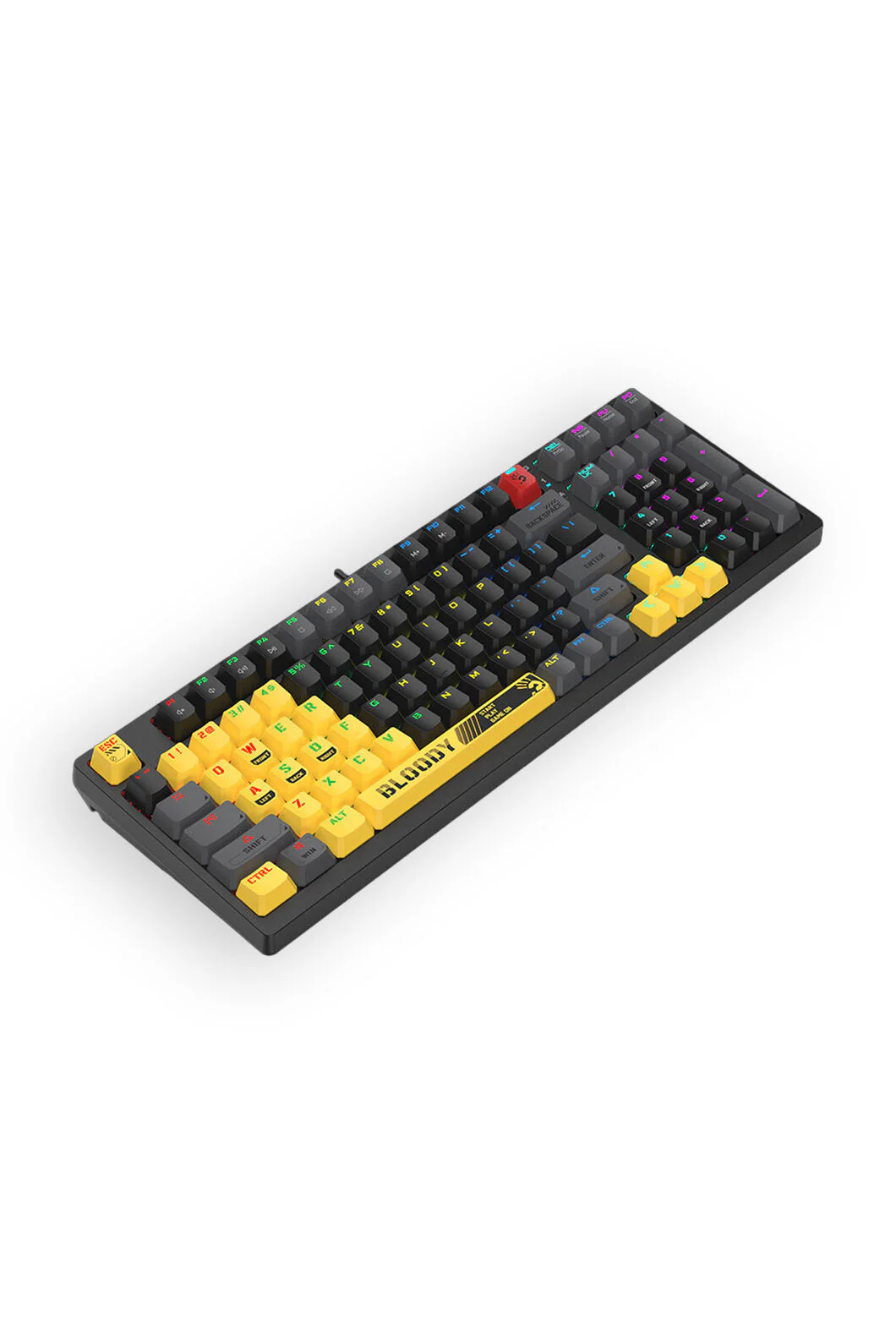 Bloody S98 BLMS Sports Lime 80% Hot-Swappable Quiet Typing Gaming Keyboard - Image 2