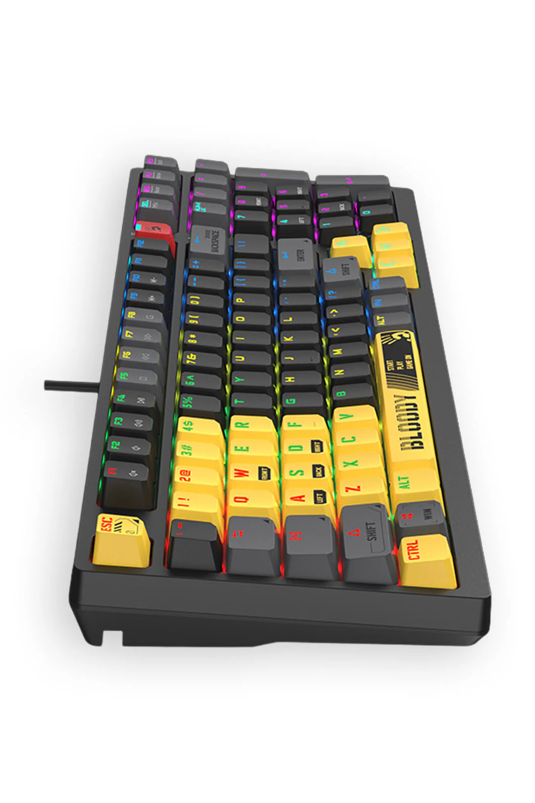 Bloody S98 BLMS Sports Lime 80% Hot-Swappable Quiet Typing Gaming Keyboard - Image 5