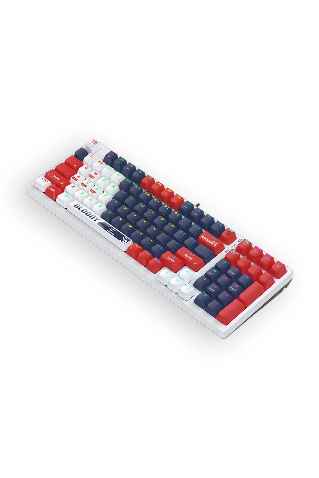 Bloody S98 BLMS Sports Navy 80% Hot-Swappable Quiet Typing Gaming Keyboard - Image 2