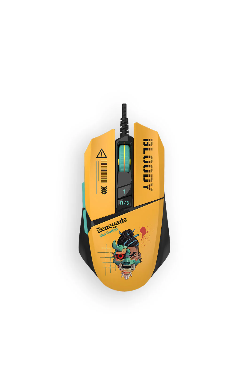Bloody W63 Max Renegade Sunset Compact RGB Animation 12,000 CPI Gaming Mouse