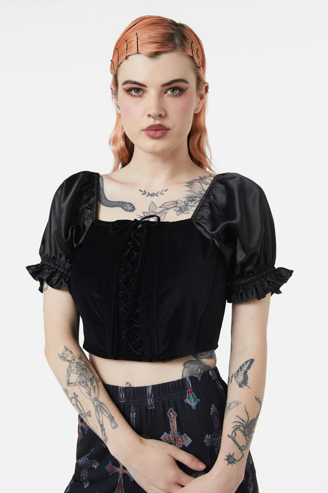 Boudoir Maid Velvet Corset
