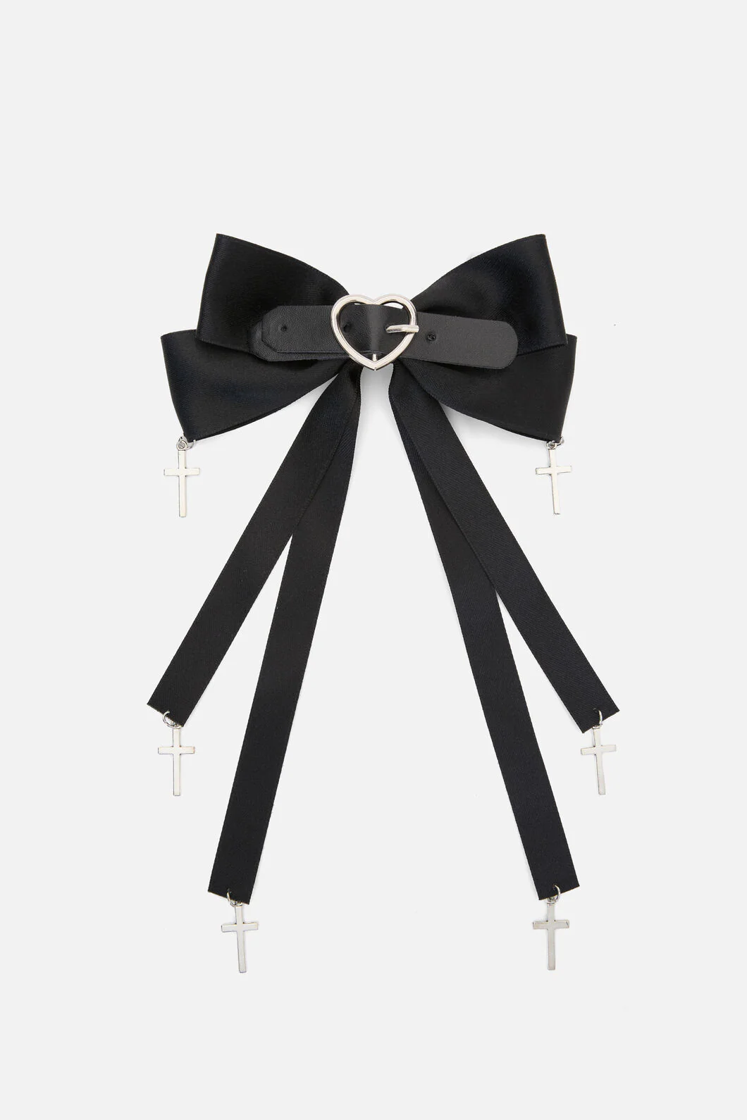 Bow & Cross Charm Hair Clip - Image 5
