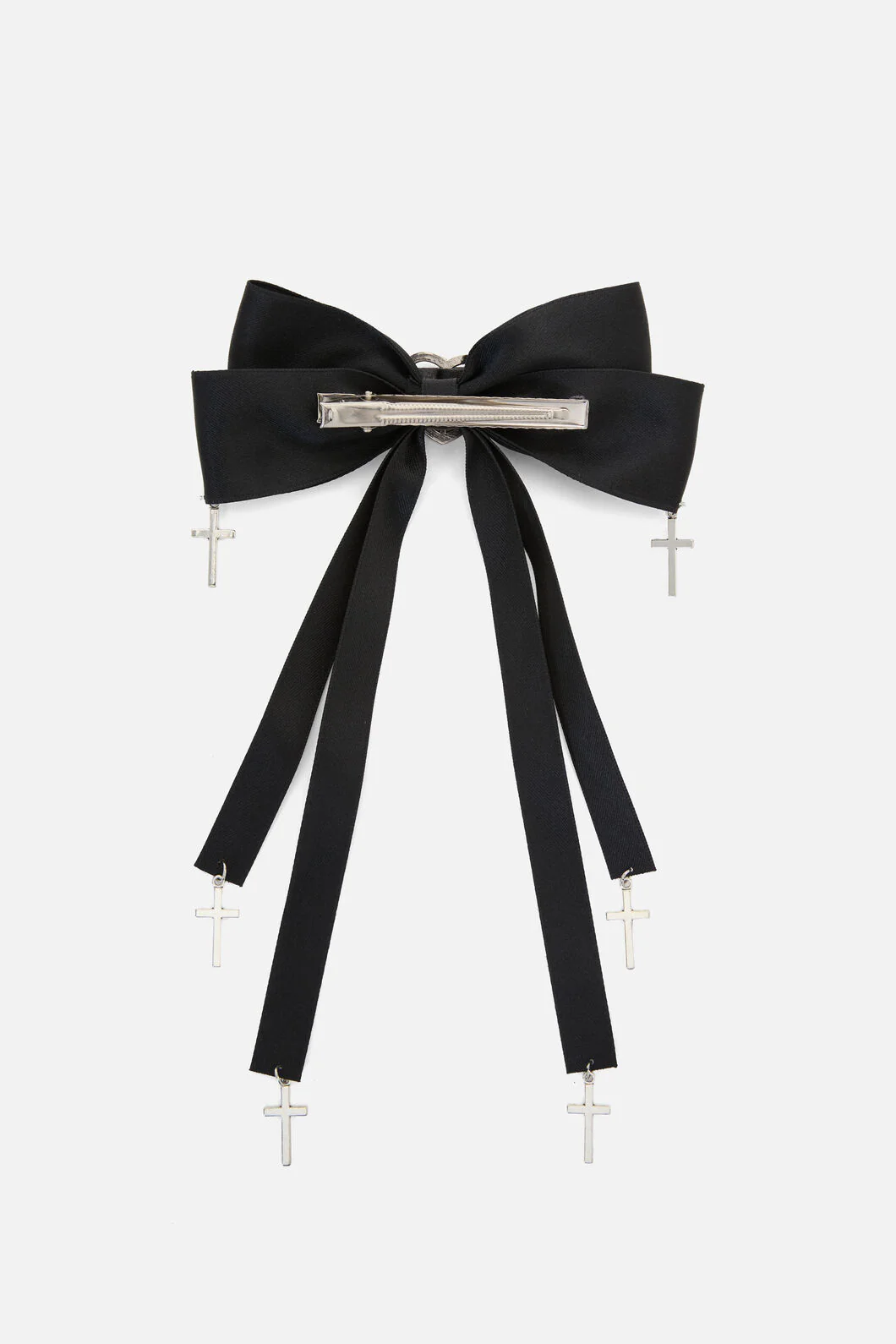 Bow & Cross Charm Hair Clip - Image 6