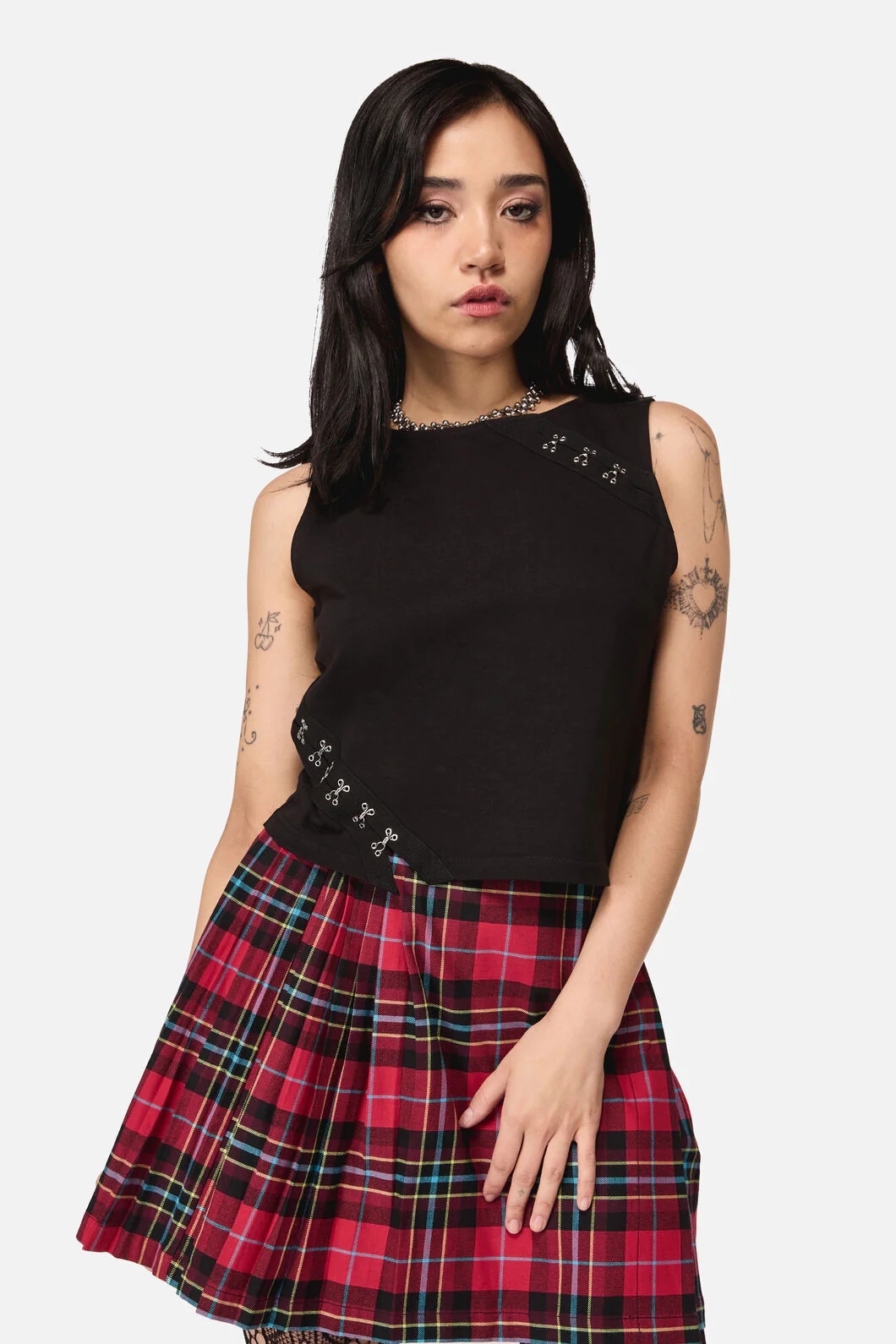 Buckled Goth Tank Top