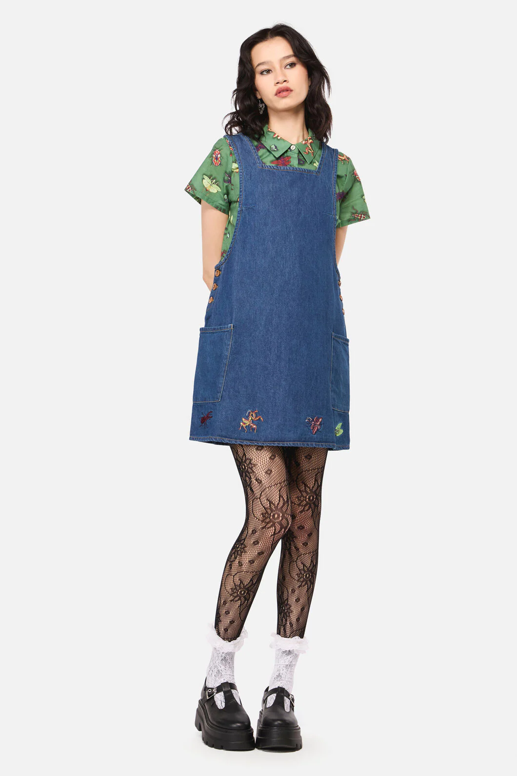 Bugs Galore Embroidered Pinafore - Image 2