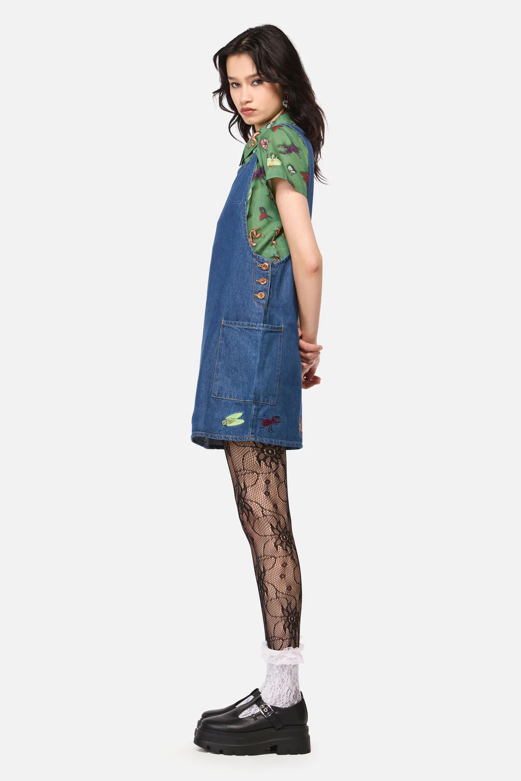 Bugs Galore Embroidered Pinafore - Image 3