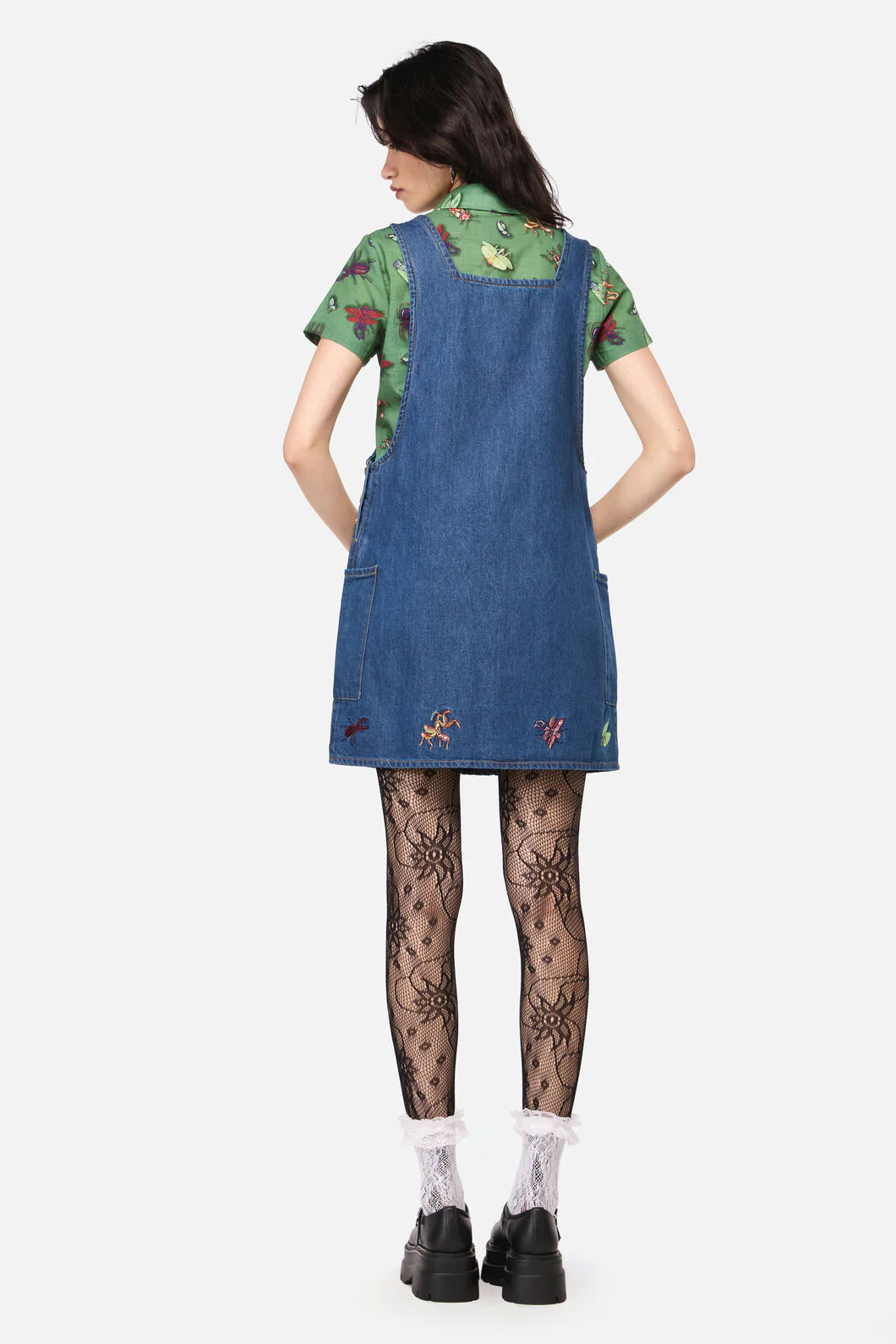 Bugs Galore Embroidered Pinafore - Image 4