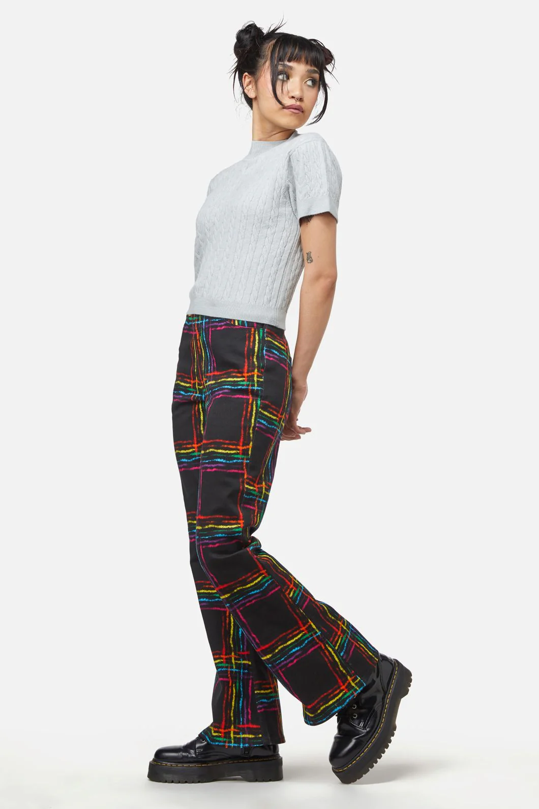Cable Knit Mock Neck Top - Image 8