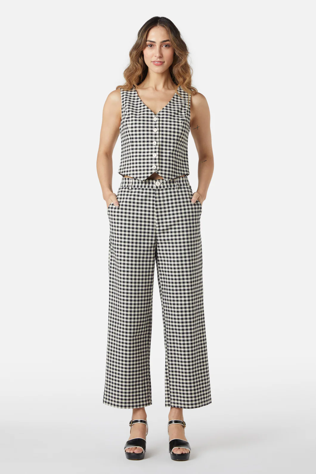 Callie Check Vest - Image 8