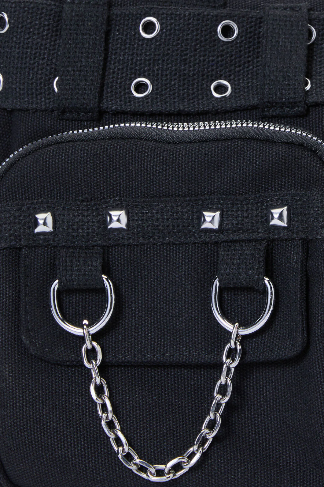 Canvas Stud Pocket Bag - Image 5