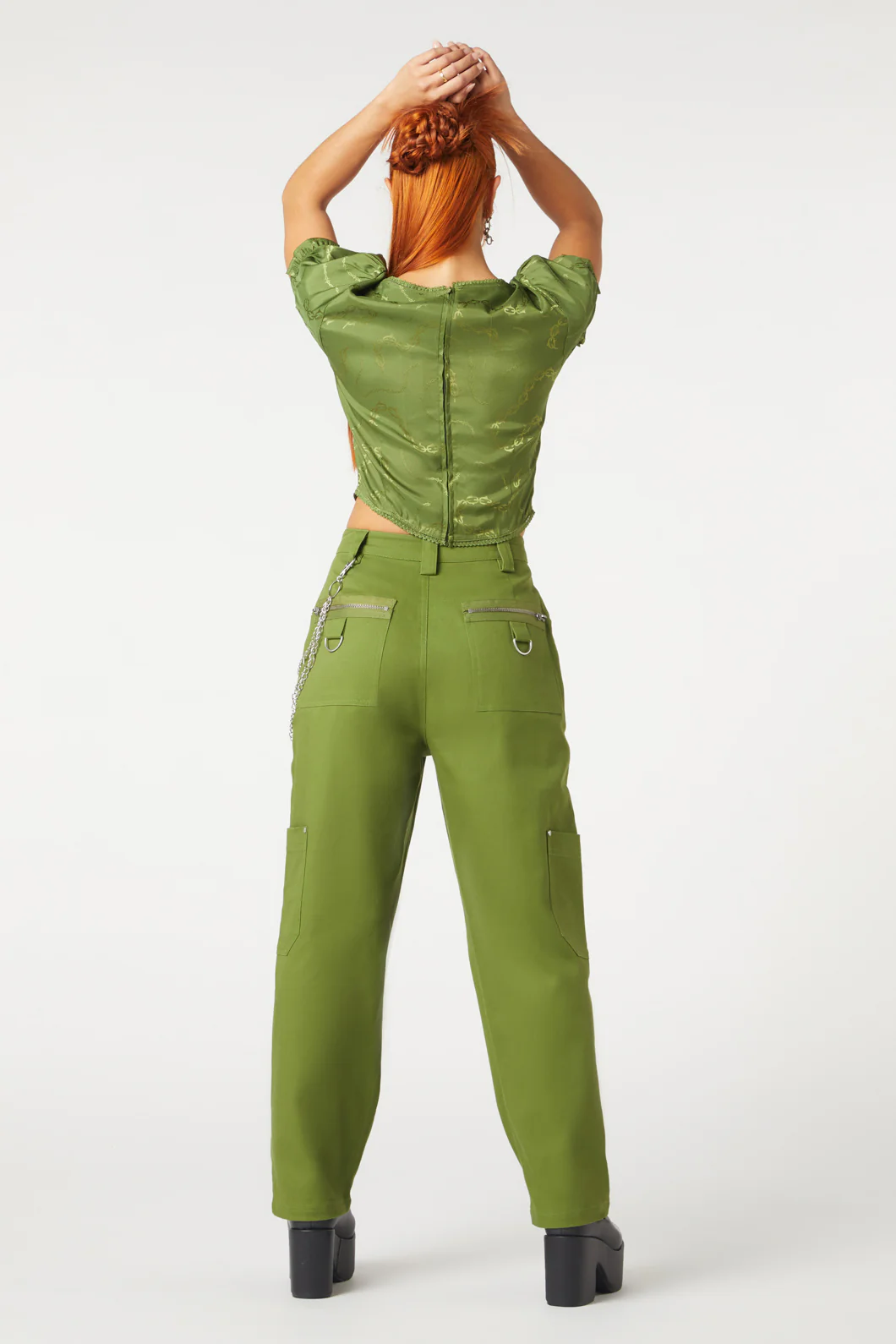 Cargo Drill Zipper Pants - Image 10