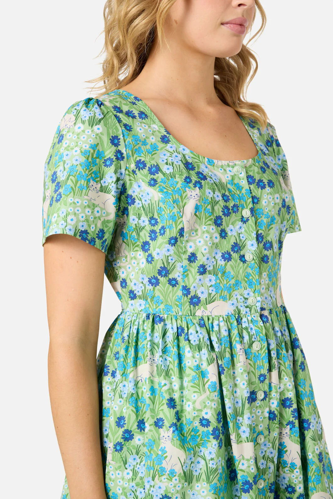 Cat & Flora Short Sleeve Dress - Image 5