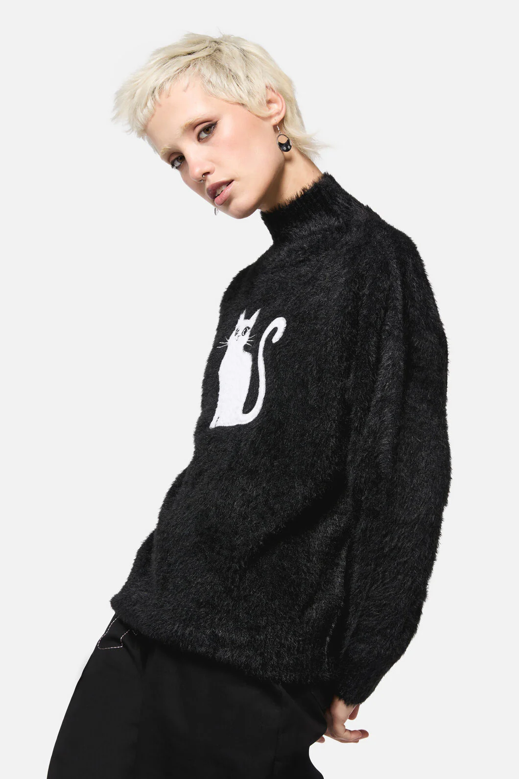 Catkins Boucle Knit Jumper - Image 11