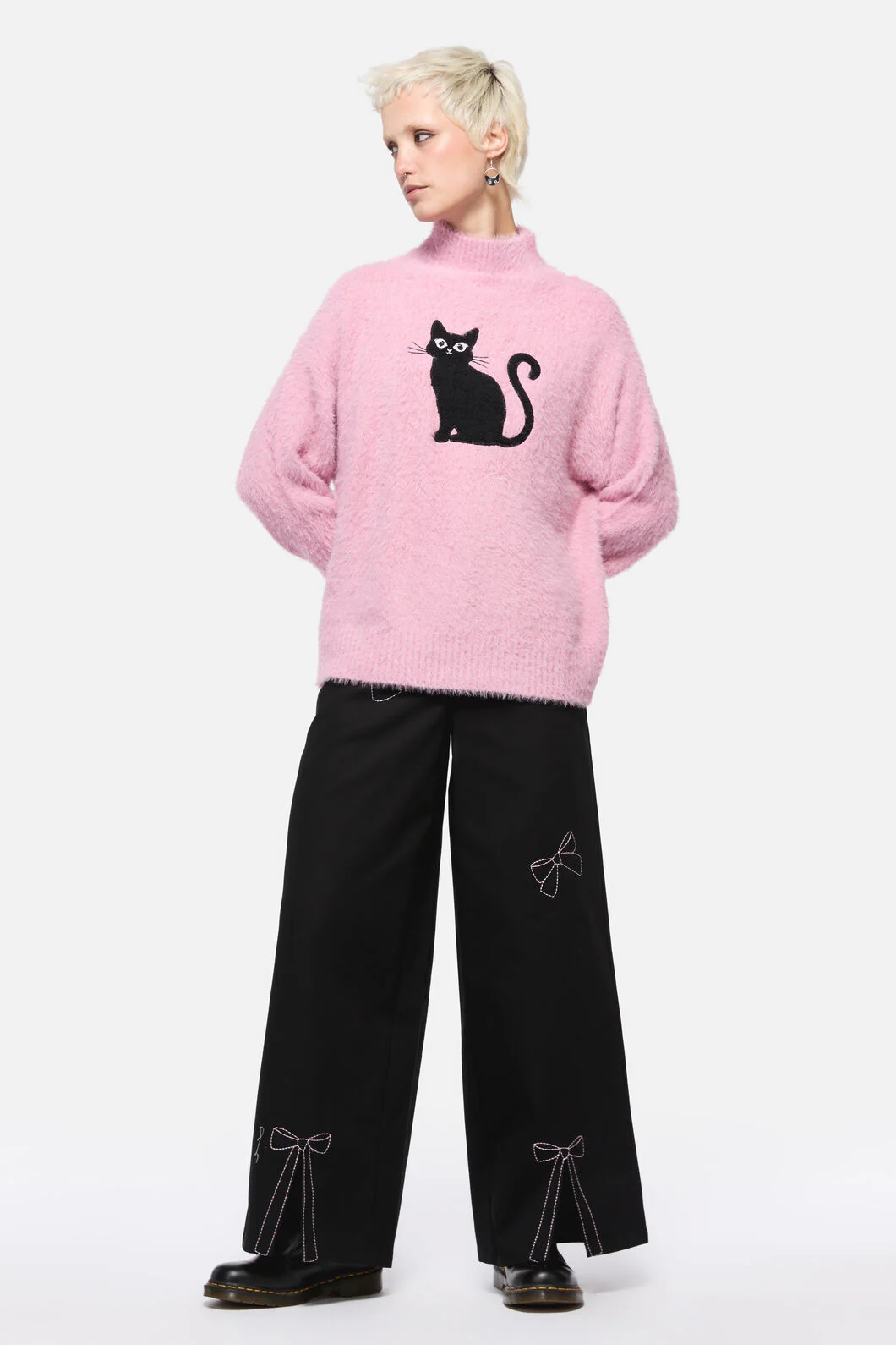 Catkins Boucle Knit Jumper - Image 3