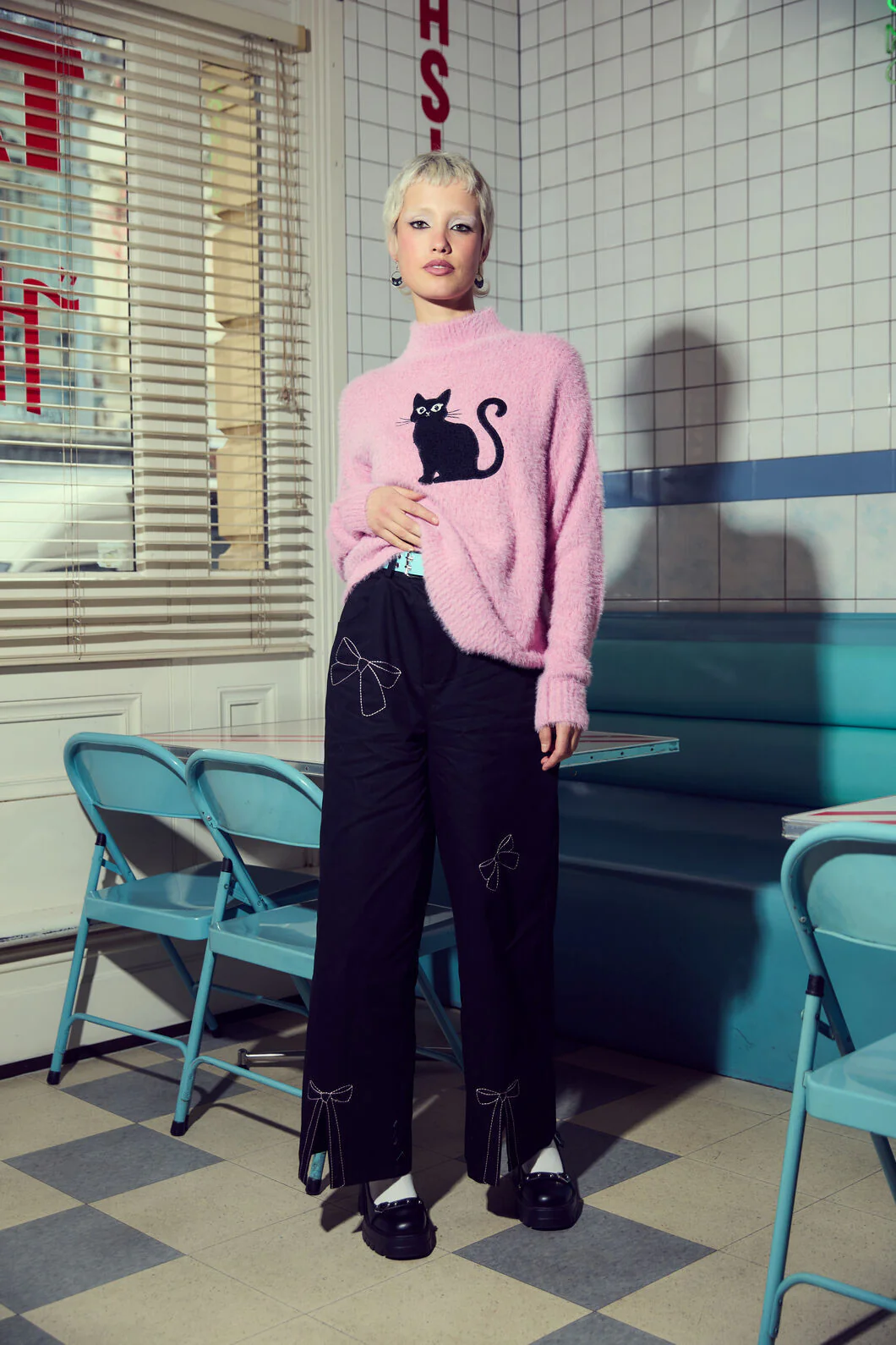 Catkins Boucle Knit Jumper - Image 8