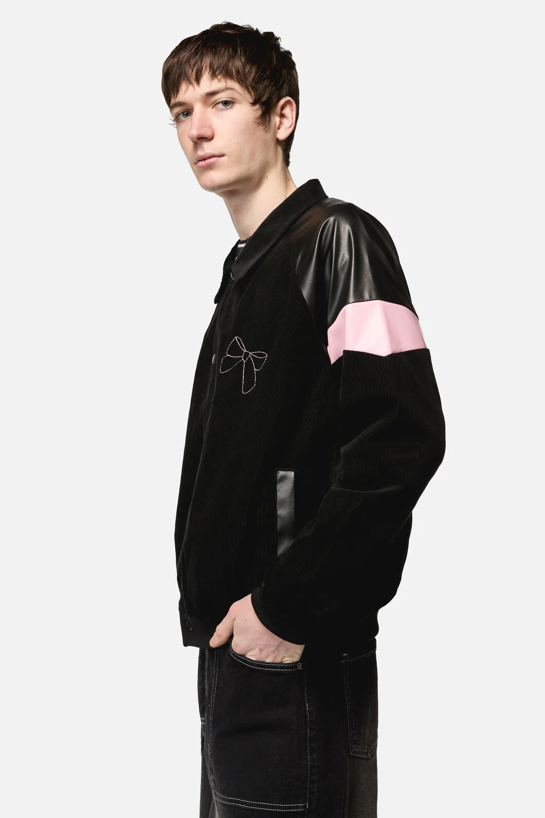 Catkins Chord Panel Bomber Jacket - Image 2