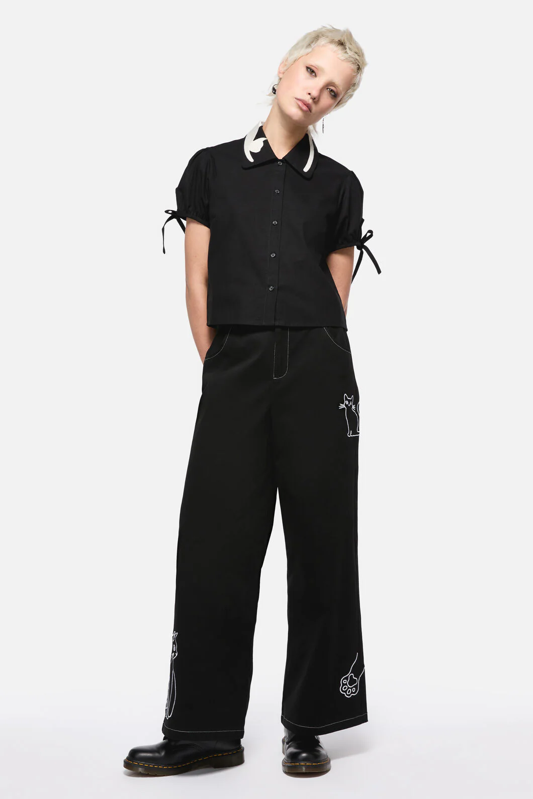 Catkins Collar Blouse - Image 3