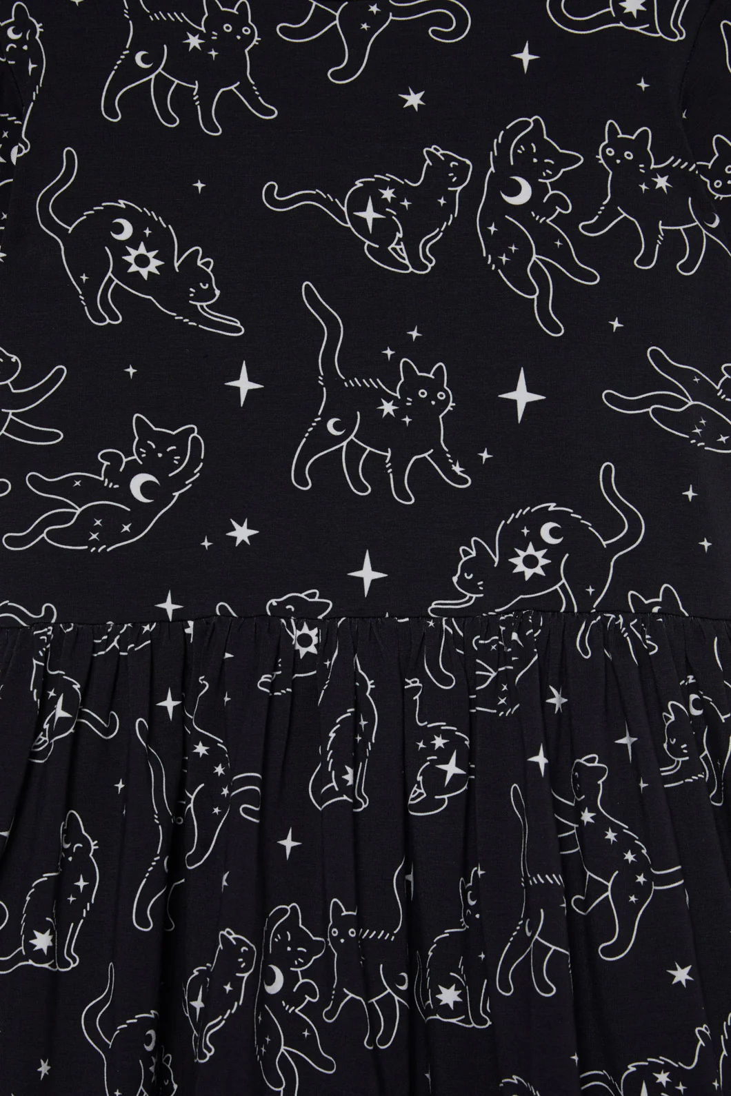 Celestial Cats Kids Dress - Image 3