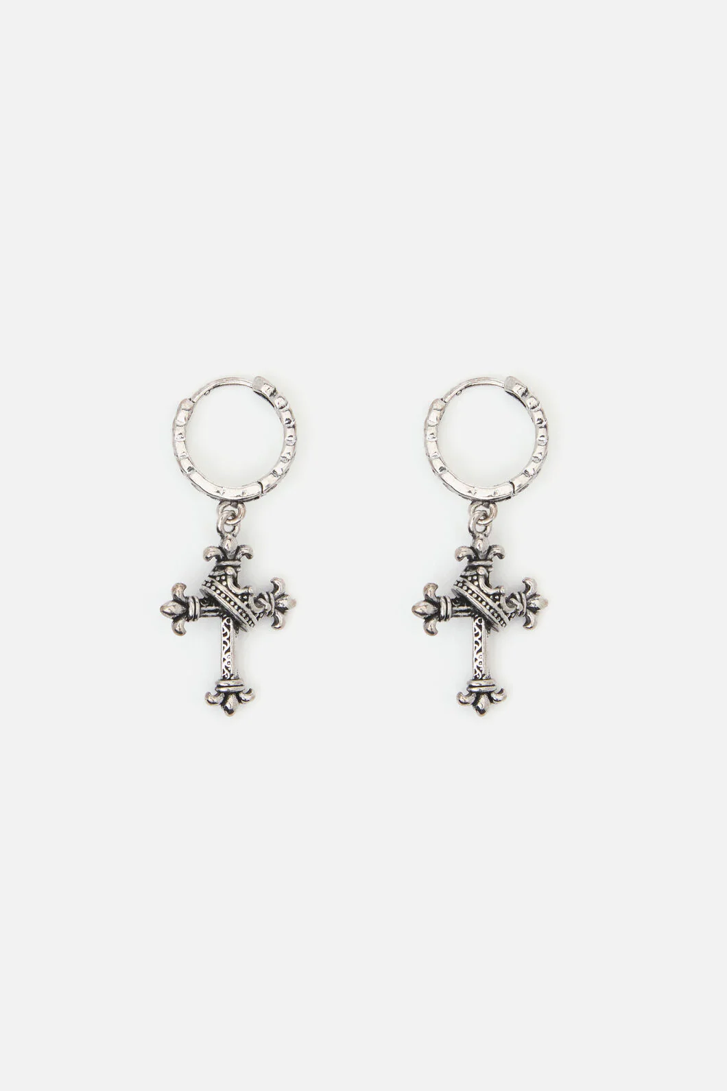 Chain Sleeper & Cross Earrings - Image 3