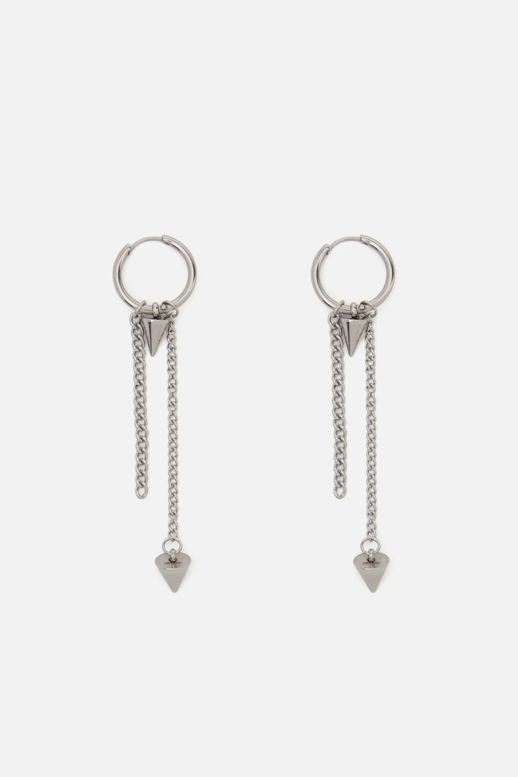 Chain & Spike Sleeper Earrings - Image 3