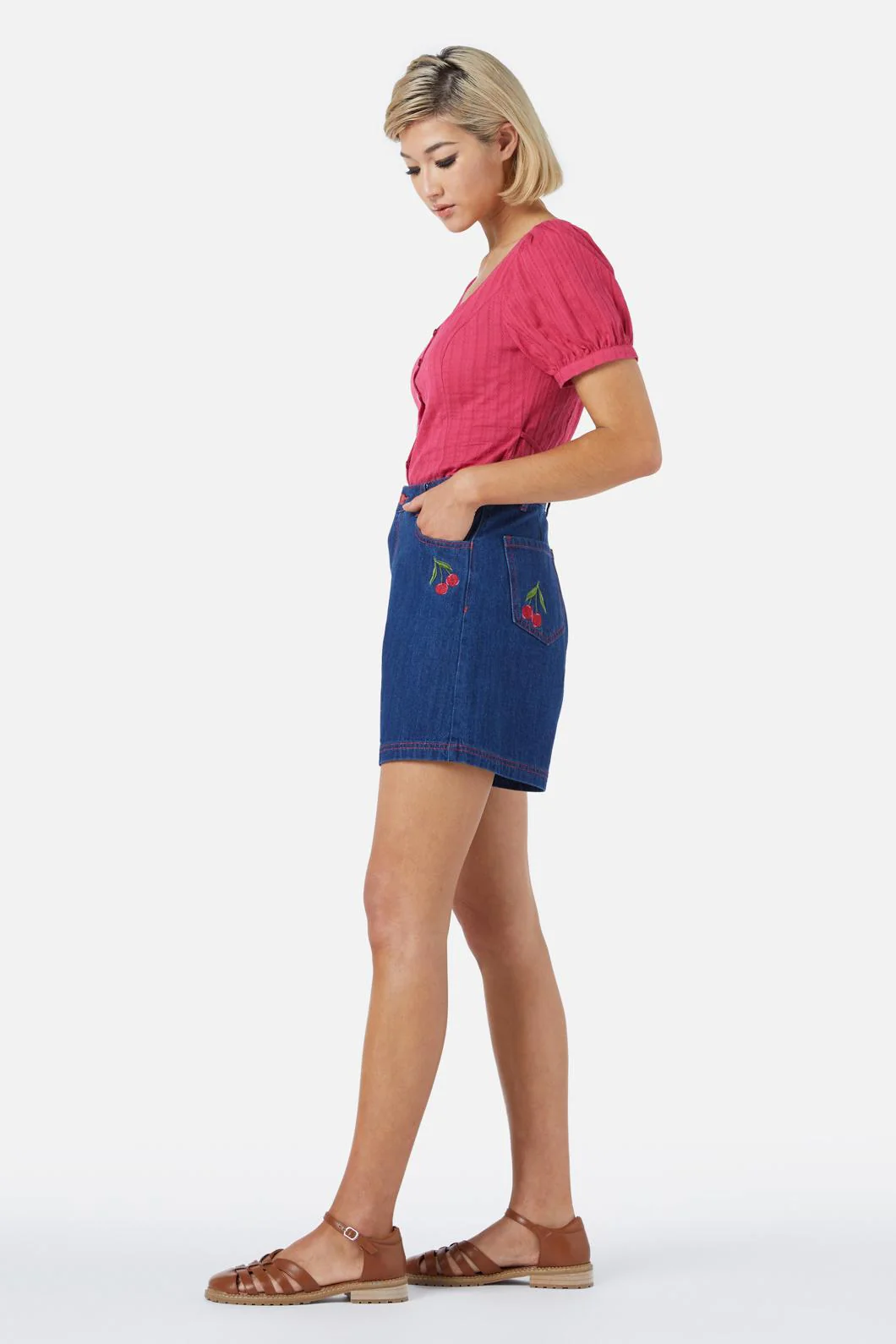 Cherry Emb Short - Image 2