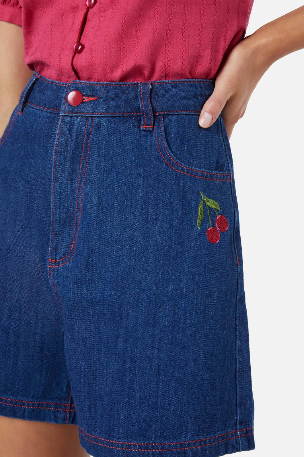 Cherry Emb Short - Image 5