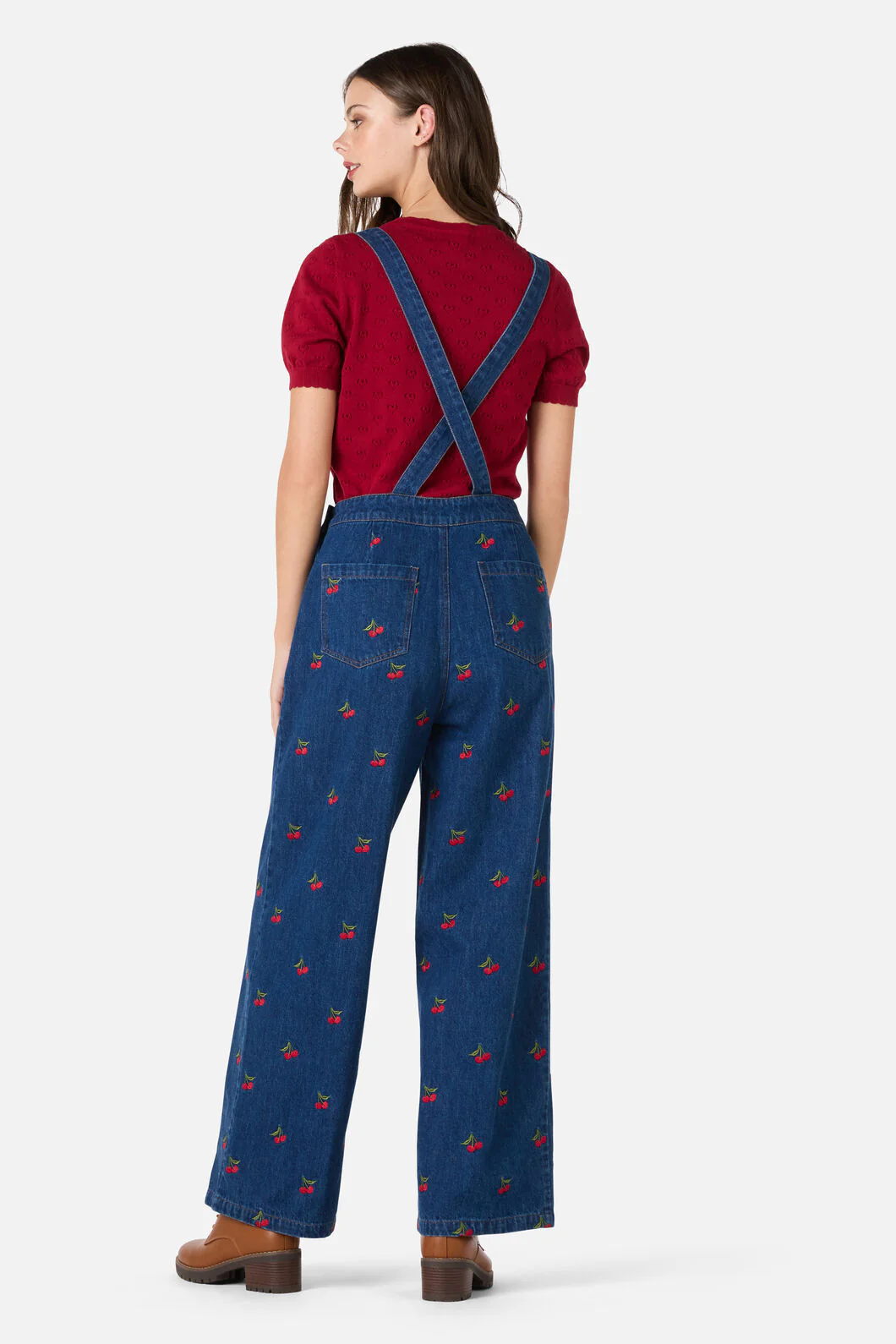 Cherry Embroidered Overall - Image 2