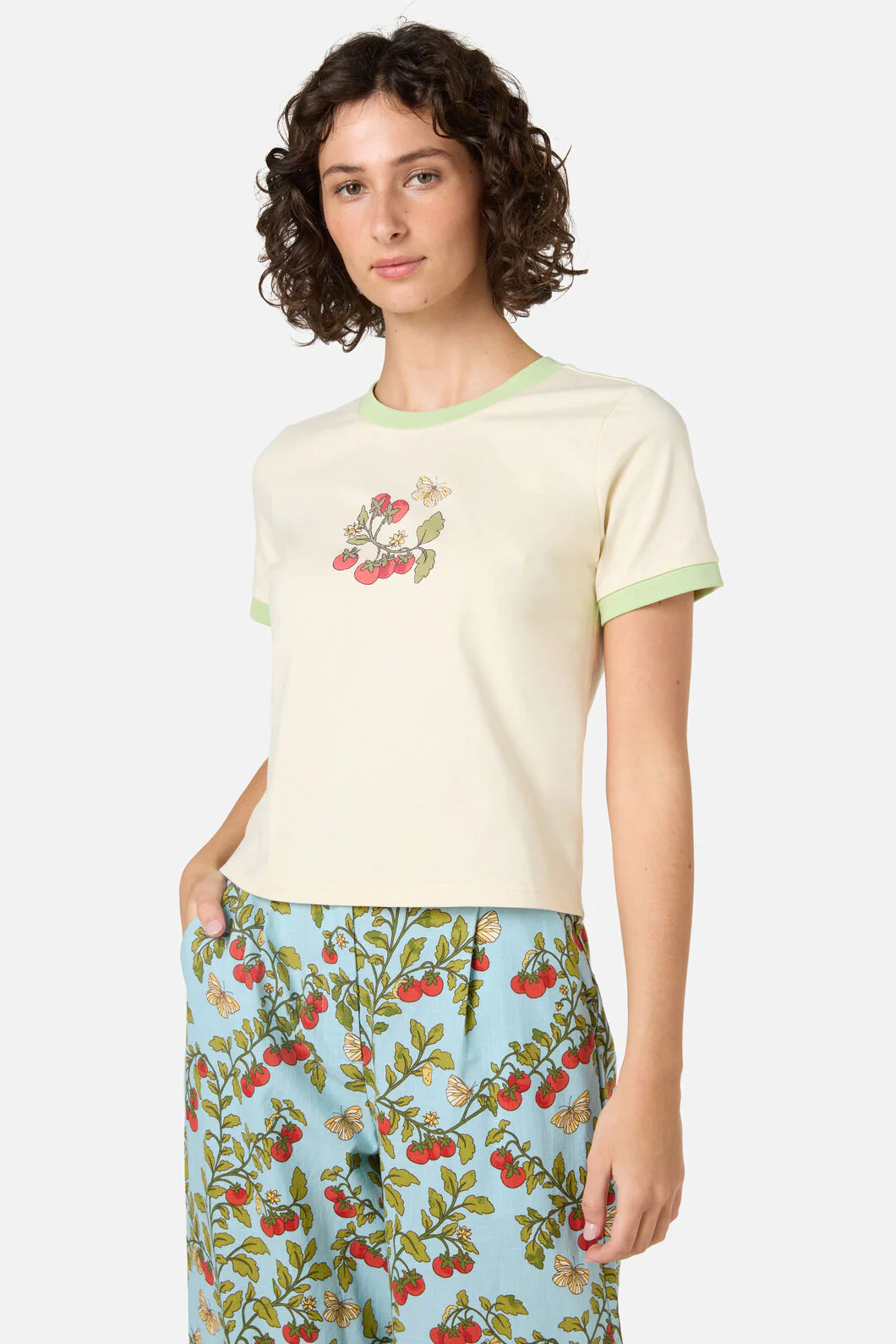 Cherry Tomatoes Ringer Tee - Image 2