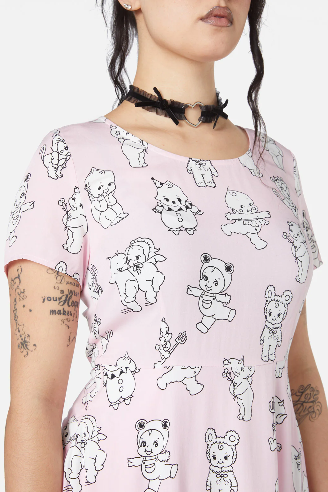 Cherub Face Printed Dress - Image 5