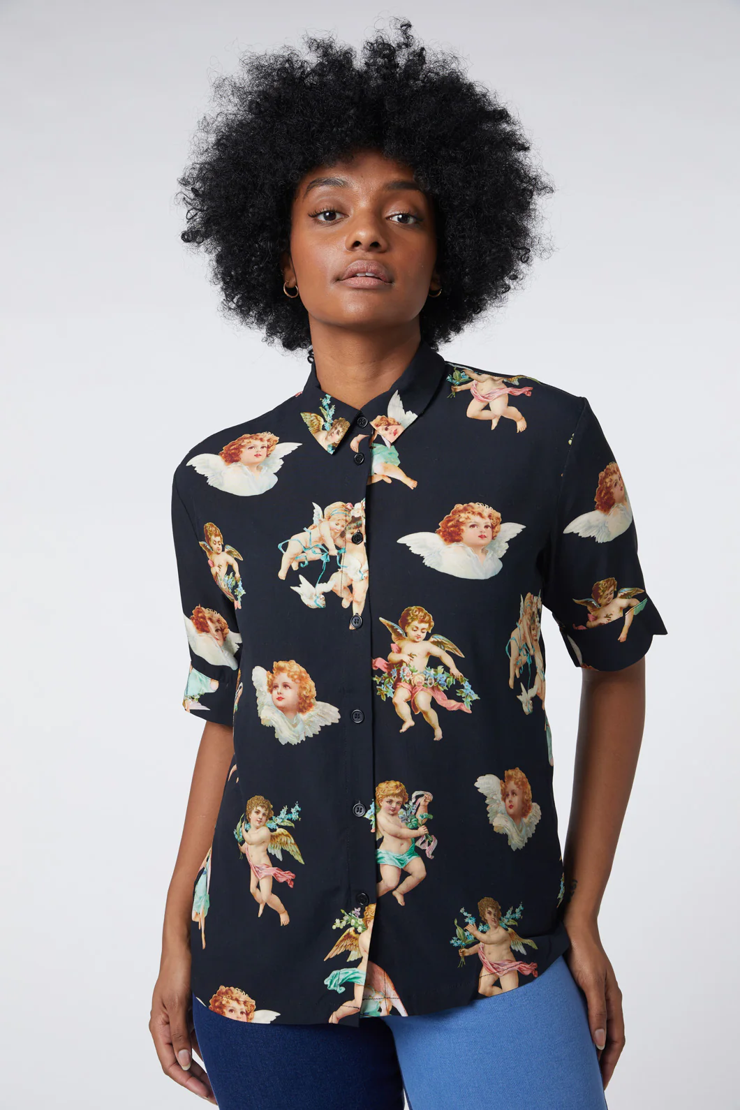Cherub Viscose Boxy Shirt - Image 10