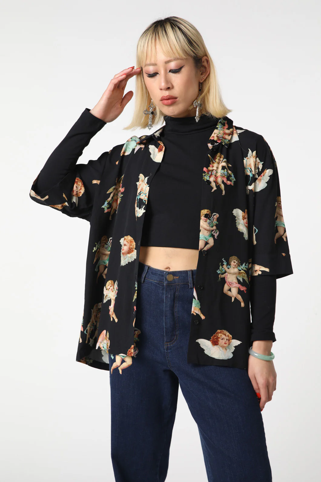 Cherub Viscose Boxy Shirt - Image 2