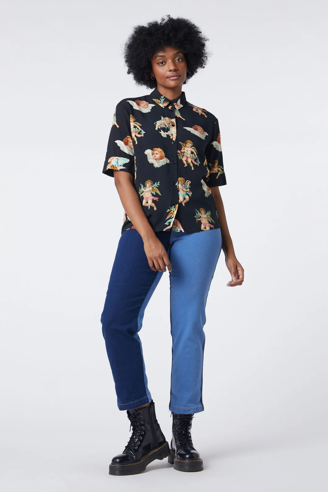 Cherub Viscose Boxy Shirt - Image 7