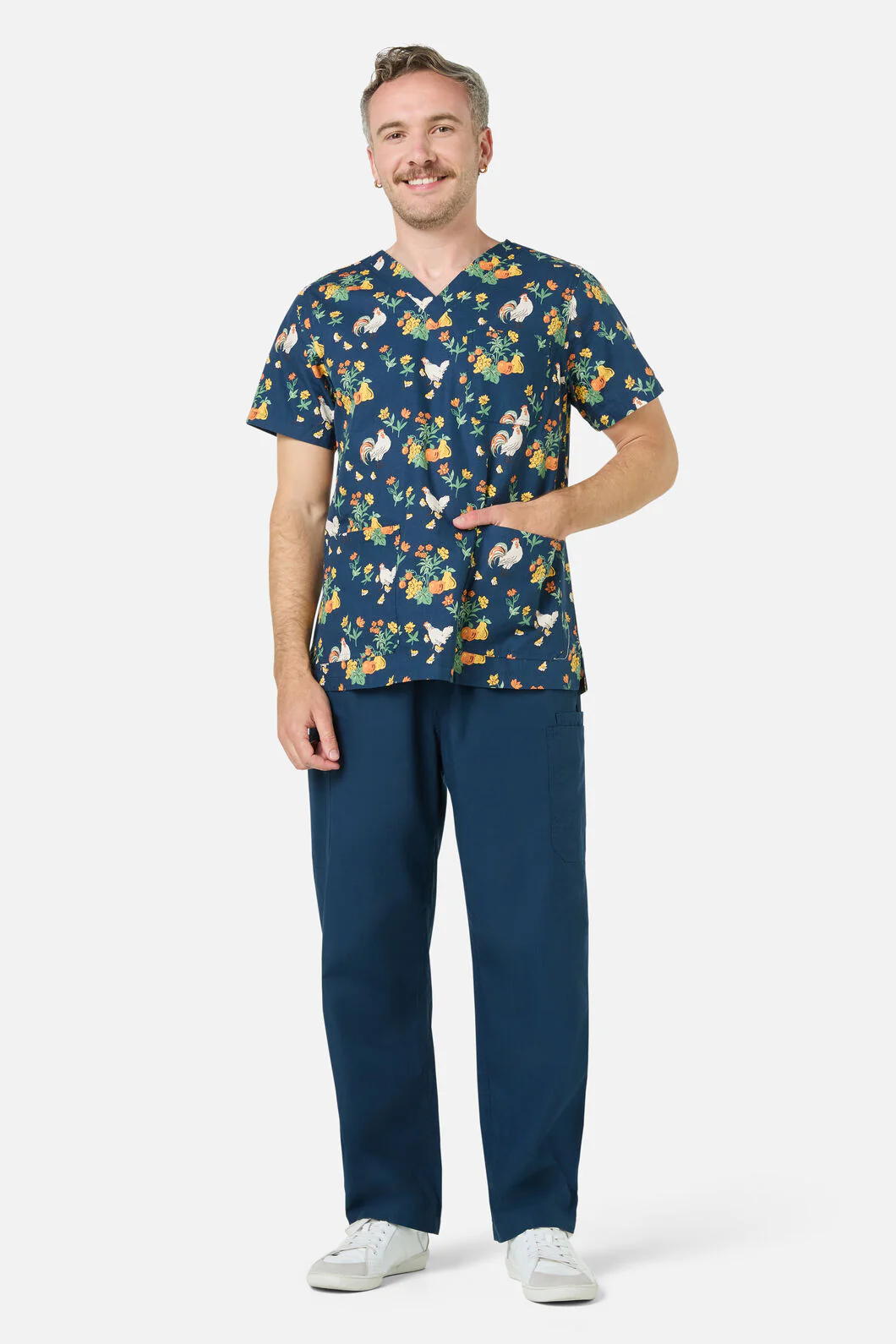 Chickens Scrub Top &Bottom Set - Image 2